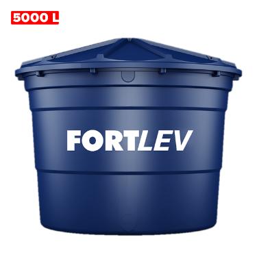 CAIXA D'AGUA 5000 LITROS PVC COM TAMPA - FORTLEV