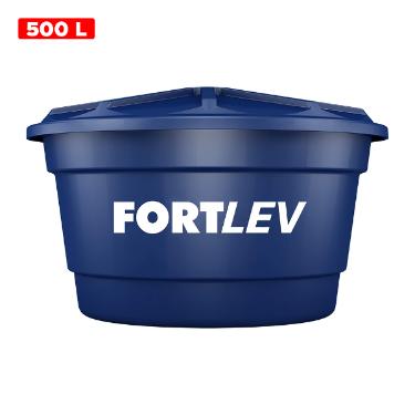 CAIXA D'AGUA 500 LITROS PVC COM TAMPA - FORTLEV