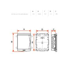 Quadro Distribui��o sem Barramento 12/16 Disjuntores Tigre