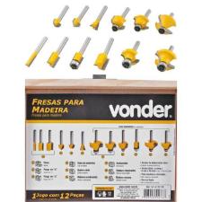 Jogo De Fresas para Tupia 6Mm 12 Pe�as Vonder