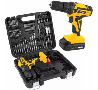 Parafusadeira e Furadeira 12V com Maleta 74 Pe�as Vonder Bivolt