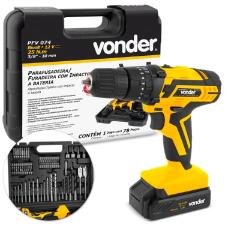 Parafusadeira e Furadeira 12V com Maleta 74 Pe�as Vonder Bivolt