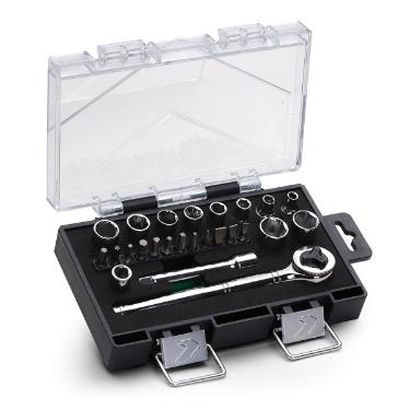 Jogo De Soquete Sextavado 1/4 25 pe�as 234410IBJ - Belzer