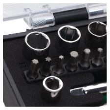 Jogo De Soquete Sextavado 1/4 25 pe�as 234410IBJ - Belzer