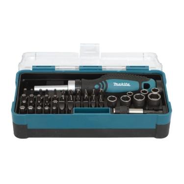 Jogo de Bits, Soquetes e Chave Manual com 47 Pe�as - Makita