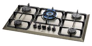 Fog�o Cooktop 5Q Inox Tripla Chama Fischer 23678-54121