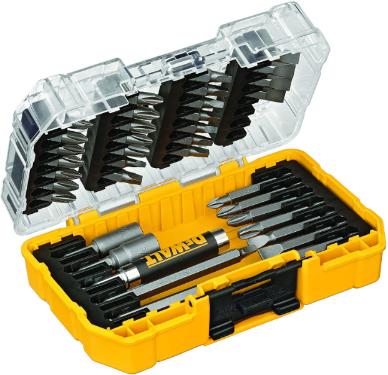 Kit Jogo de Bits e Pontas P/ Parafusar 37 Pcs Dewalt DW2163