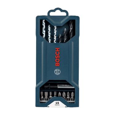 Jogo de Furar e Parafusar X-Line com 15 pe�as Bosch