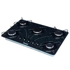 Fog�o Cooktop 5 Bocas Mesa de Vidro Braslar Bivolt