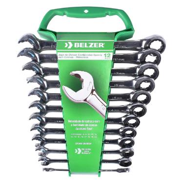 Jogo De Chaves Combinada Com Catraca Belzer Speedy 12 Pe�as