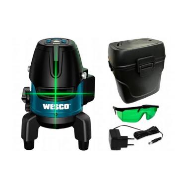 N�vel Laser 7m 5 Linhas Verde Profissional Wesco WS8911K