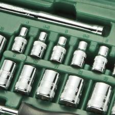 Jogo de Soquete Sextavado 1/4Pol. com 20 Pe�as SATA-ST09522