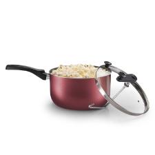 Panela Pipoqueira MTA 3,6L Cereja com Tampa Transparente