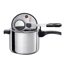 Panela de Press�o Em Alum�nio Polido 4,5L com Visor MTA