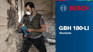 Martelete Perfurador Bateria GBH 180-Li Bosch 18V + 2 Baterias + Maleta