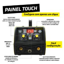 M�quina De Solda Trisolda Imets-6140 KAB 140A (MIG/MMA/TIG) Super Tork