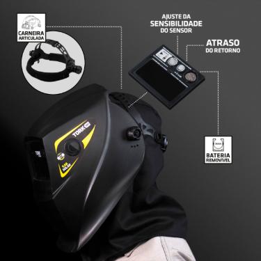 Mascara de Solda KAB Solar 4K MSEA-901 Esc. Autom�tico