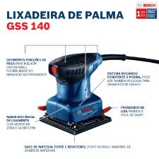 Lixadeira Orbital 1/4Pol. 220W 220V GSS 140 BOSCH