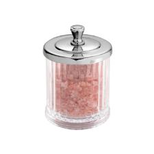 Porta algod�o e cotonete em pl�stico iDesign Alston 13x9x9cm prata