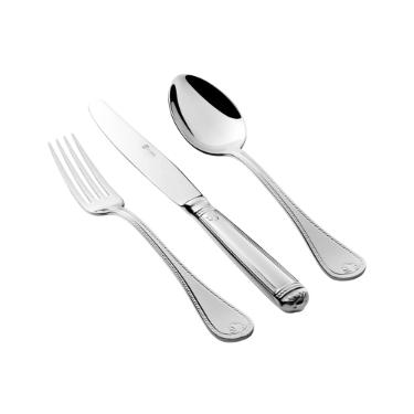 Faqueiro em prata com estojo Saint James P�rola 130 pe�as: Uma heran�a de requinte e tradi��o