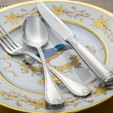 Faqueiro em prata com estojo Saint James P�rola 130 pe�as: Uma heran�a de requinte e tradi��o