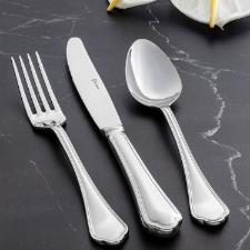 Faqueiro em prata com estojo Saint James Florence 130 pe�as: Design cl�ssico e nobreza � mesa