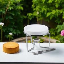 Rechaud para Queijo Brie em Cer�mica com Faca em A�o Inox Fracalanza 15cm: Sofistica��o e Alta Gastronomia