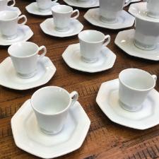 X�cara caf� com pires em porcelana Schmidt Prisma 60ml