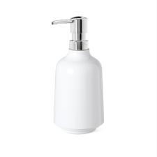 Porta-sabonete em melamina Umbra Step 385ml branco