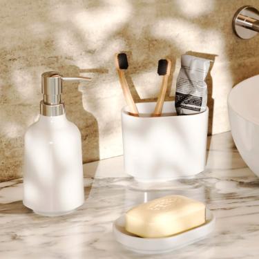Umbra Step Porta-Sabonete L�quido de Melamina Branco 385ml