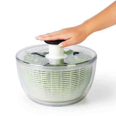 Centr�fuga para Salada Oxo 5 Litros Transparente: Lave e Seque Folhas com Praticidade e Efici�ncia