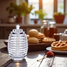 Meleira Kenya em Acr�lico 14,5cm: Praticidade, Transpar�ncia e Limpeza para Servir Mel