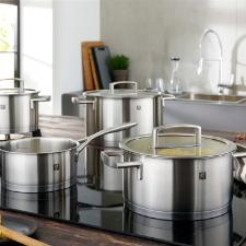 Jogo de Panelas Zwilling Vitality 5 Pe�as: A�o Inox com Fundo Sigma Classic+ e Design Profissional