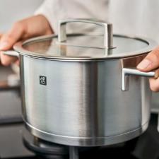 Jogo de Panelas Zwilling Vitality 5 Pe�as: A�o Inox com Fundo Sigma Classic+ e Design Profissional