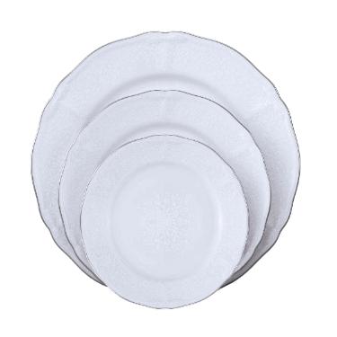 Baixela de pratos em porcelana Noritake Princess Bouquet 24 pe�as