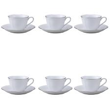 Jogo de x�caras para caf� Noritake Princess Bouquet 6 pe�as