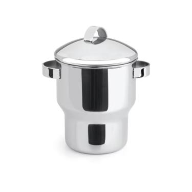 Cuscuzeira inox com al�a Forma 1,3 litros