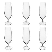 Jogo de ta�as para cerveja em cristal Bohemia Anna 380ml 6 pe�as