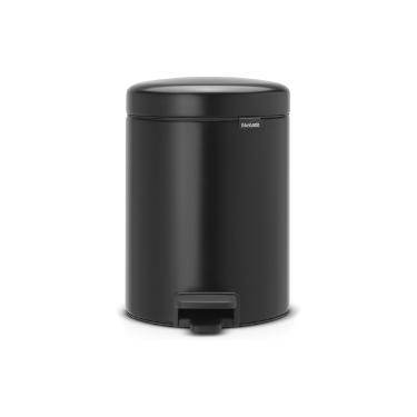 Lixeira a�o inox Brabantia 5 litros preta