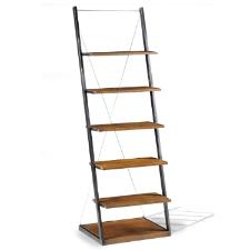 Estante estilo escada Industry Duke 184x61cm brown grafite