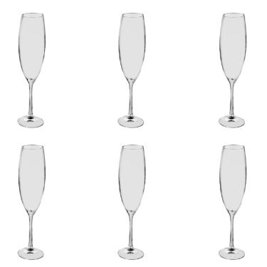 Jogo de ta�as para champanhe Bohemia Shophia 6 pe�as 230ml
