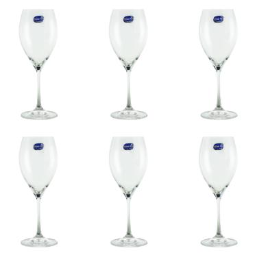 Jogo de ta�as para vinho branco Bohemia Sophia 6 pe�as 390ml