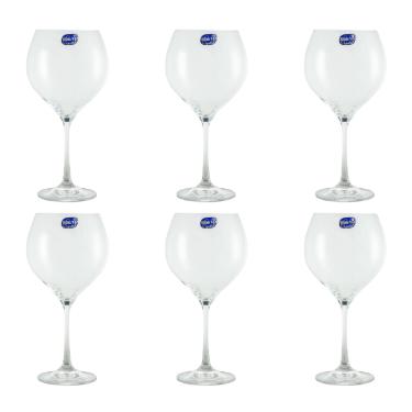 Jogo de ta�as bourgogne Bohemia Sophia 6 pe�as 650ml
