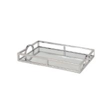 Bandeja retangular em a�o inox espelhada Fracalanza 30x17x5cm (20987)