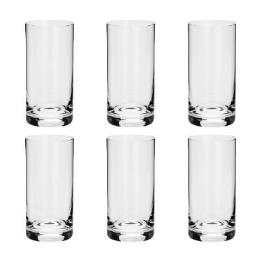 Jogo de copos em cristal long drink Bohemia Favorit 6 pe�as 380ml