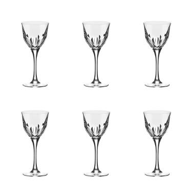 Jogo de ta�as licor em cristal Strauss Cl�ssicos 225.045 6 pe�as 60ml