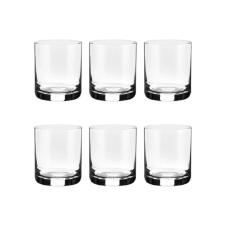Jogo de copos on the rocks em cristal Strauss Cl�ssicos 105 6 pe�as 430ml