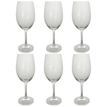 Jogo de ta�as de vinho em cristal Bohemia Roberta 250ml 6 pe�as
