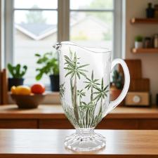 Jarra em cristal ecol�gico Wolff Palm Tree Sprayed 1,5 litro para sucos e �gua