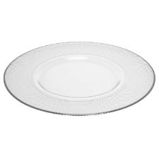 Sousplat em Cristal Wolff Thin Edge 32,5cm Prateado Eleg�ncia Moderna Mesa Posta